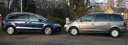 Der neue hat ein paar Kanten mehr. Und vor allem das typische VW-Gesicht der aktuellen Modellpalette.