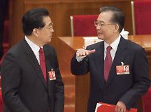 Derzeit sind Hu Jintao (links) und Wen Jiabao in Peking am Ruder.
