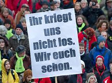 Nicht nur Stuttgarter hatten sich an den Protesten beteiligt.
