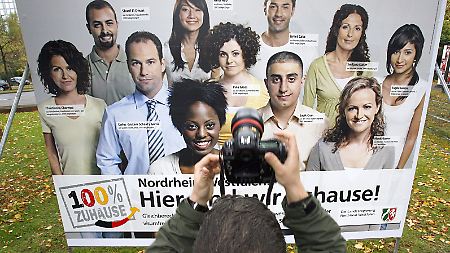 Plakat zur Einbürgerungskampagne in NRW.
