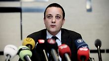 Dänemarks Geheimdienstchef Scharf informiert die Presse.