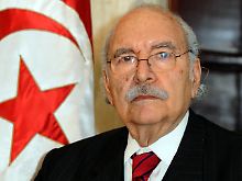 Der neue Präsident  Mebazaa wurde in Windeseile vereidigt.