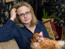 Huhn Rudi wurde von Karen Duve gerettet.