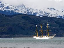 Die Gorch Fock liegt zurzeit vor Argentinien.