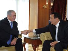 Ägyptens Präsindenten Husni Mubarak will Israel stützen. .