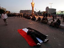 Durchhaltewillig: Die Demonstranten in Kairo wollen bis zum Sturz Mubaraks durchhalten.