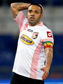 Fabrizio Miccoli trägt das Trikot von US Palermo, aber US Lecce im Herzen.
