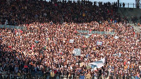 Die Curva Nord im Stadio del Mare - hier hat auch Miccoli schon Spiele von US Lecce verfolgt.
