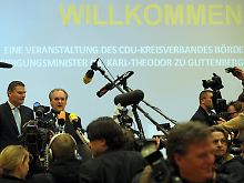 Der Stargast fehlt: Die CDU in Börde musste ohne Guttenberg Wahlkampf machen.