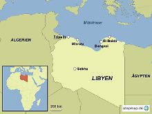 Libyen (Karte von www.stepmap.de).