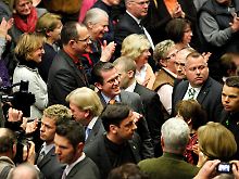 Der Minister wurde in Hessen mit viel Applaus empfangen.