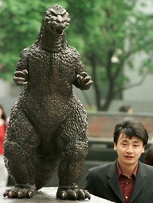 Popkulturelles Phänomen: Godzilla-Statue in Tokio.