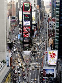 Der Times Square ohne Autos - bisher kaum vorstellbar. (Archivfoto vom Dezember 2006)
