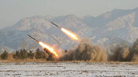 Raketenstarts in Nordkorea im Januar 2009.