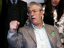 Der Chef der Liga Nord, Umberto Bossi, ist bekannt für drastische Slogans.