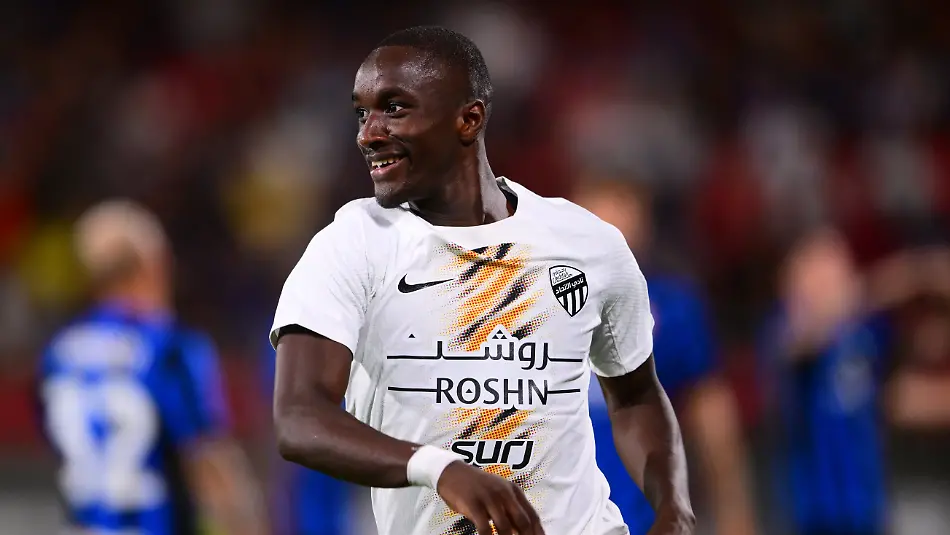 Moussa-Diaby-of-Al-Ittihad-celebrates-after-scoring-his-team-s-second-goal-during-Inter-Milan-Al-Ittihad-4th-pre-season-friendly-match-in-U-Power-Stadium-Monza-Lombardy-Italy-07-08-24