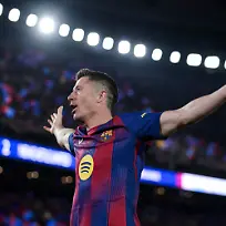 Robert-Lewandowski-of-FC-Barcelona-celebrates-after-scoring-a-goal-during-the-UEFA-Champions-League-round-of-16-match-between-FC-Barcelona-and-Newcastle-United-FC-at-Spotify-Camp-Nou-Stadium-in-Barcelona-Spain-on-March-18-2026