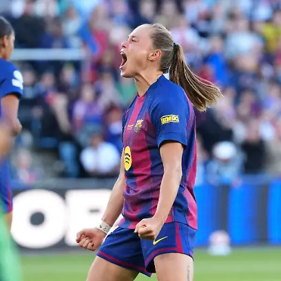 Barcelona-s-Ewa-Pajor-celebrates-after-scoring-her-side-s-second-goal-during-the-Women-s-Champions-League-final-soccer-match-between-FC-Barcelona-and-OL-Lyonnes-in-Oslo-Saturday-May-23-2026