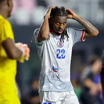 FT-LAUDERDALE-FL-JUNE-2-Haiti-defender-Jean-KA-vin-Duverne-22-looks-on-during-the-International-Friendly-Laenderspiel-Nationalmannschaft-game-between-Haiti-and-New-Zealand-at-Chase-Stadium-on-June-2-2026-in-Fort-Lauderdale-Florida