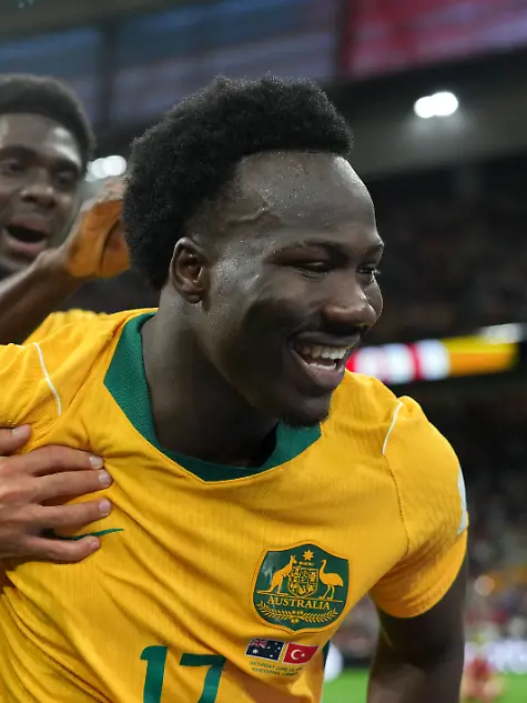 260614-VANCOUVER-June-14-2026-Nestory-Irankunda-R-of-Australia-celebrates-his-score-during-the-group-D-match-between-Australia-and-T-rkiye-at-the-2026-FIFA-World-Cup-WM-Weltmeisterschaft-Fussball-at-BC-Place-Vancouver-in-Vancouver-Canada-June-13-2026