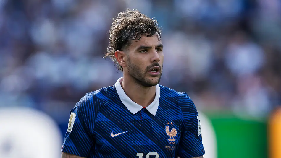 France-v-Senegal-FIFA-World-Cup-WM-Weltmeisterschaft-Fussball-2026-Theo-Hernandez-of-France-looks-on-during-the-FIFA-World-Cup-2026-Group-I-football-match-between-France-and-Senegal-France-won-3-1-over-Senegal