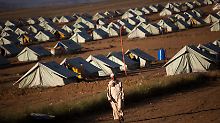 In einem Flüchtlingscamp in Unter-Dir.