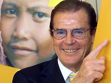 Ex-Bond Roger Moore setzt sich für die Belange von Kindern ein.