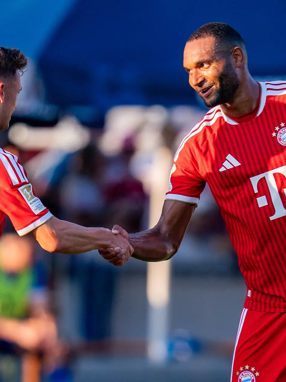 Trainingslager-Testspiel-FC-Rottach-Egern-vs-FC-Bayern-Muenchen-am-30-07-2026-in-Rottach-Egern-Joshua-Kimmich-Aleksandar-Pavlovic-Jonathan-Tah-Training-camp-friendly-match-FC-Rottach-Egern-vs