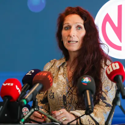 Oslo-20260731-Lise-Klaveness-president-of-the-Norwegian-Football-Association-NFF-attends-press-conference-at-Ullevaal-Stadium-about-FIFA-private-equity-plan