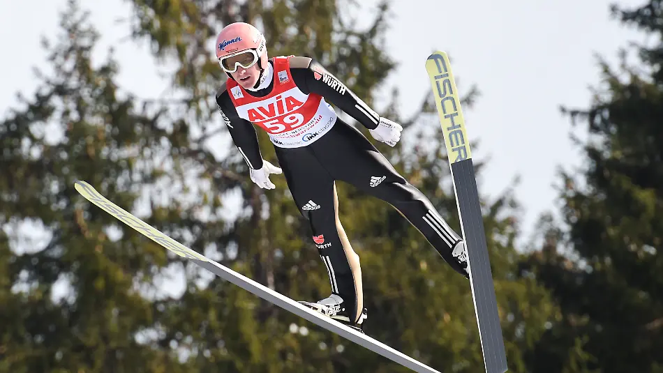 Skispringen-Weltcup-Einzel-Grossschanze-am-11-03-2016-von-der-Hochfirstschanze-in-Titisee-Neustadt-Baden-Wuerttemberg-Severin-Freund-aus-Deutschland-in-der-Qualifikation-in-Aktion