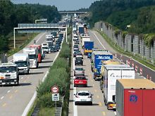 Auf der A2 in der Nähe von Burg in Sachsen-Anhalt.