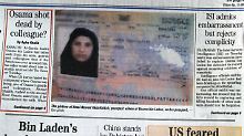Das Foto zeigt Bin Ladens fünfte Frau, die von den US-Soldaten verletzt wurde. Amal Ahmed al-Sadah befindet sich derzeit in einem Krankenhaus in Karachi.