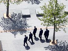Obama an der Spitze der Delegation.