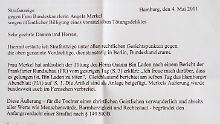 Das Schreiben des Arbeitsrichters.