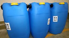 Die Terroristen wollten mit Wasserstoffperoxid Bomben bauen.