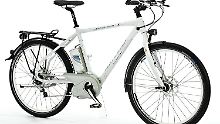 Blick in die Zukunft: Das Raleigh Leeds Sport wird in der nächsten Saision in den Läden stehen. Es ist das erste Pedelec mit Balloon-Bereifung (Big Apple von Schwalbe) und Scheibenbremsen im Sortiment. 