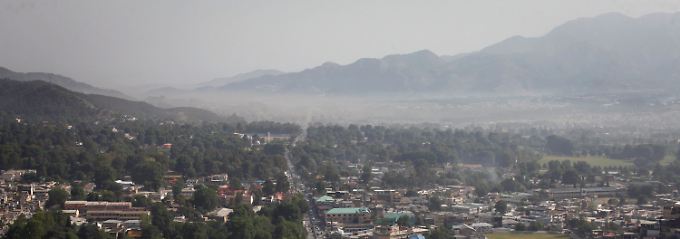 Blick über Abbottabad.