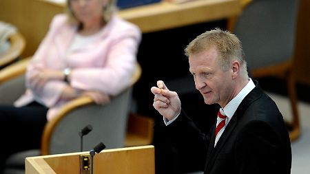 Ralf Jäger während der aktuellen Stunde im Landtag.