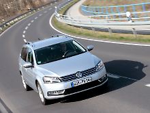 Familiengesicht: Seit dem Facelift Ende 2010 passt die Passatfront wider zum VW-Auftritt.