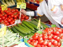 Ladenhüter: Spanische Gurken auf dem Hamburger Großmarkt.