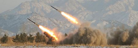  Raketenstarts in Nordkorea im Januar 2009. 