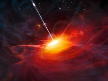 Im Juni 2011 entdeckte ein europäisches Astronomenteam das bislang fernste kosmische Leuchtfeuer. Das Licht des Quasaren war 12,9 Milliarden Lichtjahre unterwegs, bis es uns erreichte. Der Kosmos ist etwa 13,7 Milliarden Jahre alt.