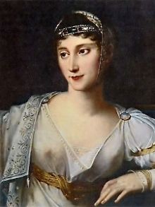 Pauline Bonaparte auf einem Gemälde von Robert Lefevre (1755-1830).