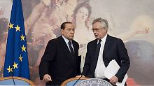 Massives Schuldenproblem: Ministerpräsident Silvio Berlusconi und Finanzminister Giulio Tremonti. 