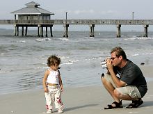 Urlauber am Strand von Fort Myers.