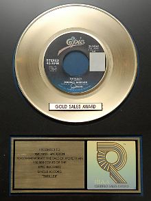 Michael Jacksons erstes "Gold"-Album für "Thriller"  1982
