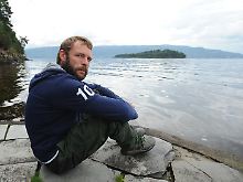 Marcel Gleffe am Tyrifjord.