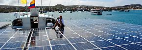 Nur mit der Kraft der Sonne: PlanetSolar umrundet die Erde