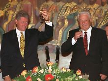 Clinton mit Jelzin.