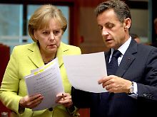 Treffen sich am Dienstag: Bundeskanzlerin Merkel und Staatspräsident Sarkozy (Archivbild).